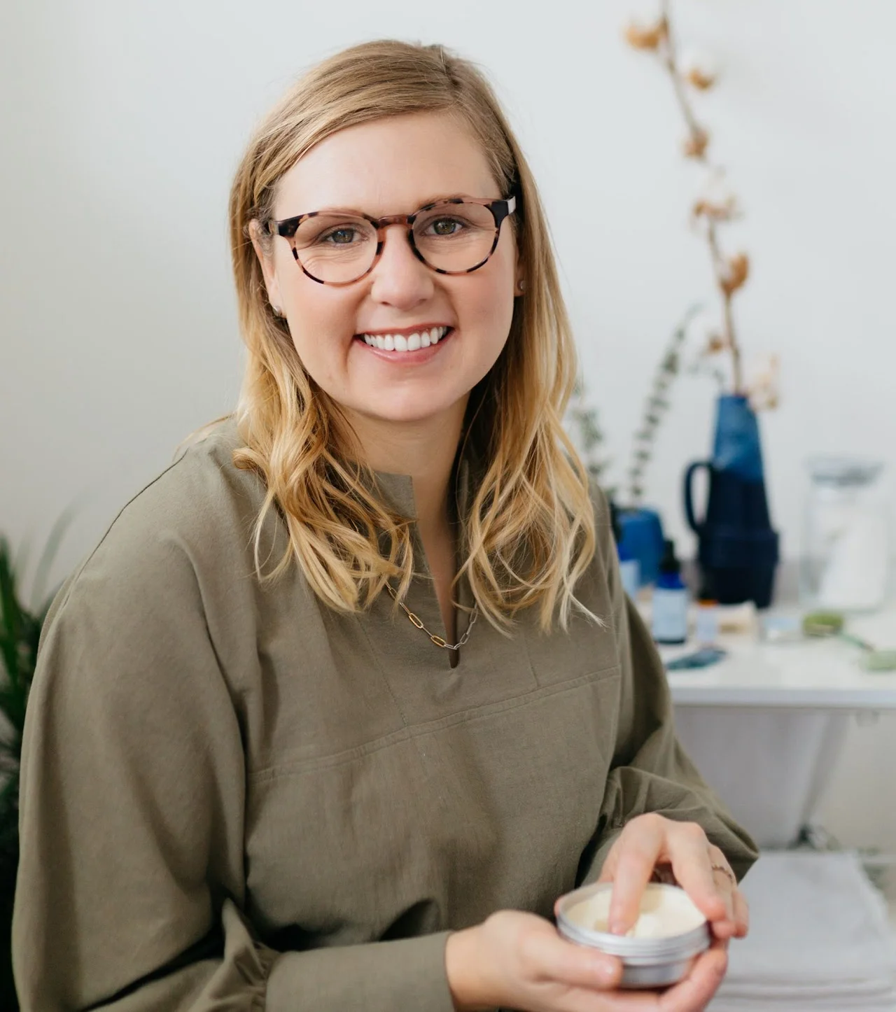 Photo of Julie Clark at the studio.